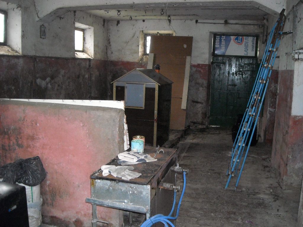 Locali interni prima dell'intervento